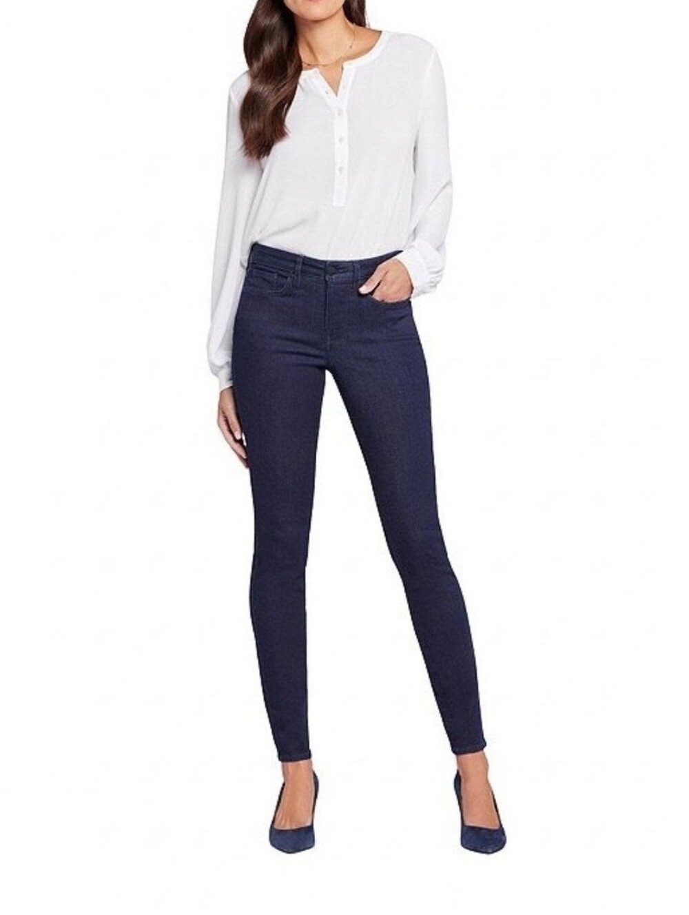 NYDJ Not Your Daughters Jeans High-Rise Dark Wash Lift Tuck Tech Leggings Jeans